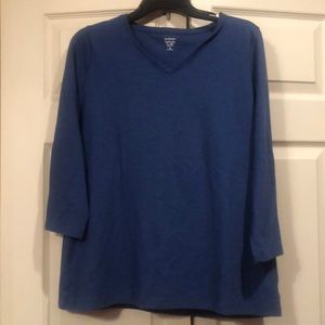 Kim Rogers XL 3/4 Sleeve Perfectly Soft VNeck